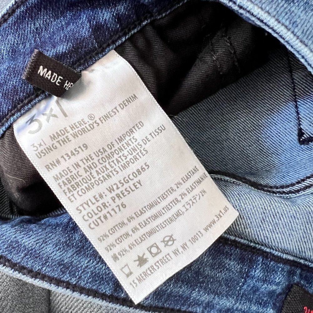 3x1 High Rise Side Zip Denim Jeans In Presley 27​​​​​​​​​​​​​​​​​​​​​​​​​​​​ - Picture 7 of 8